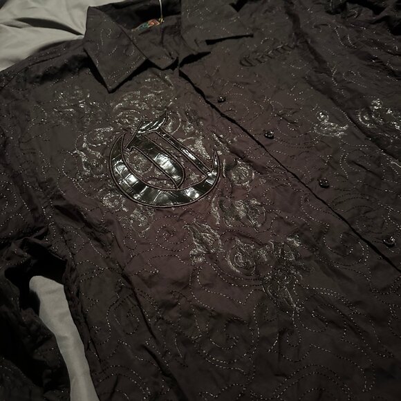 COOGI Mens Long Sleeve Black Dress Shirt - XL - NWT - Picture 5 of 8